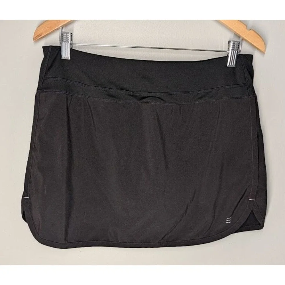 Free Fly Bamboo Lined Active Breeze Skort Skirt Black Womens Small M